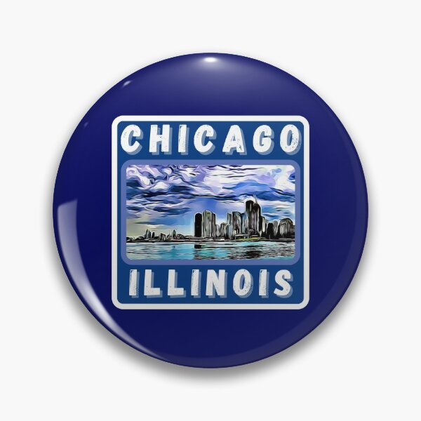 Item preview, Chicago Illinois Lake Skyline  designed and sold by MojaveTradePost.
