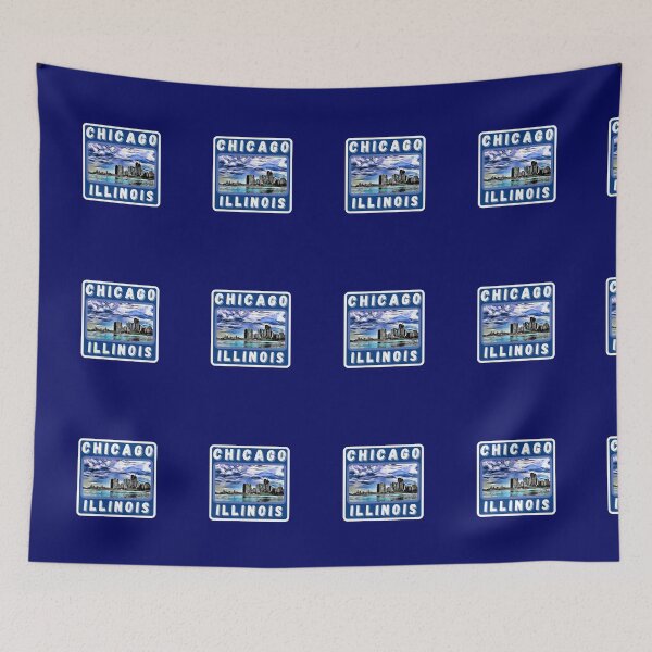 Item preview, Chicago Illinois Lake Skyline  designed and sold by MojaveTradePost.