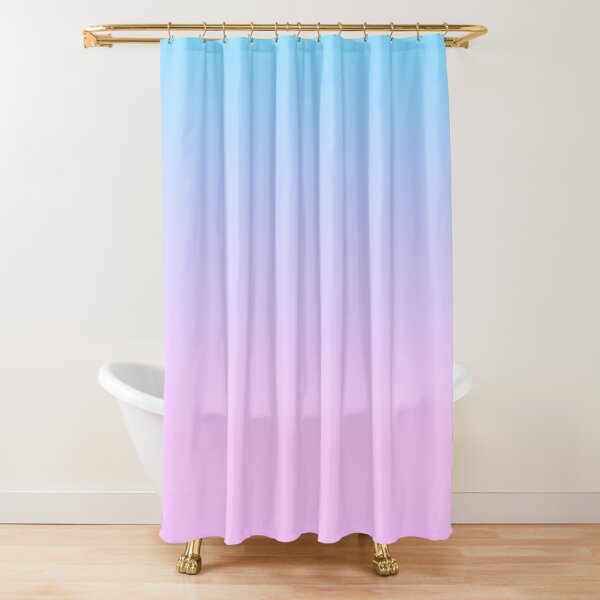 Pink Blue Gradient Shower Curtain