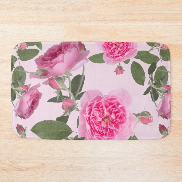 Item preview, Bright Pink Roses English Garden Scene designed and sold by cozycaroline.