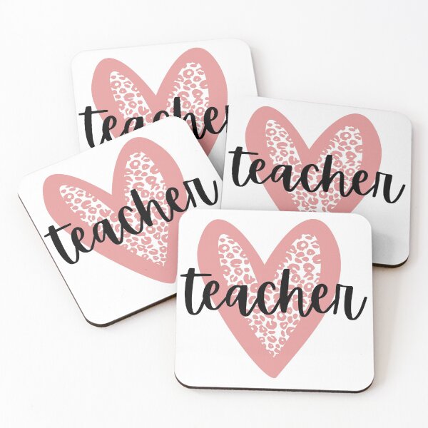 Item preview, Pink Leopard Heart Teacher  designed and sold by beachteacher.