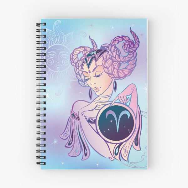 Item preview, Beautiful Aries Teal Purple Zodiac Horoscope Design for Aries Birthdays in March or April designed and sold by AwakenedSoul.