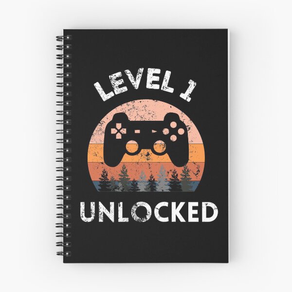 Item preview, Level 1 Unlocked Retro Sunset First Birthday  designed and sold by MagicArtworks.