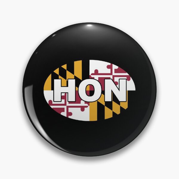 Item preview, Baltimore Hon Maryland State Flag Oval Goin Down the Ocean City Campy designed and sold by Draculaura2009.