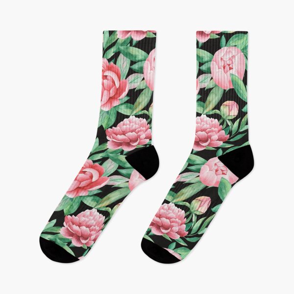 Item preview, Watercolor pattern with leaves and Peonies  designed and sold by Pavnud.
