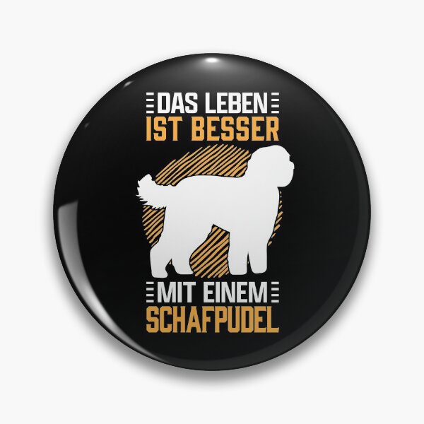 Item preview, Life with sheep poodle herding dog Hütepudel saying designed and sold by madgrfx.