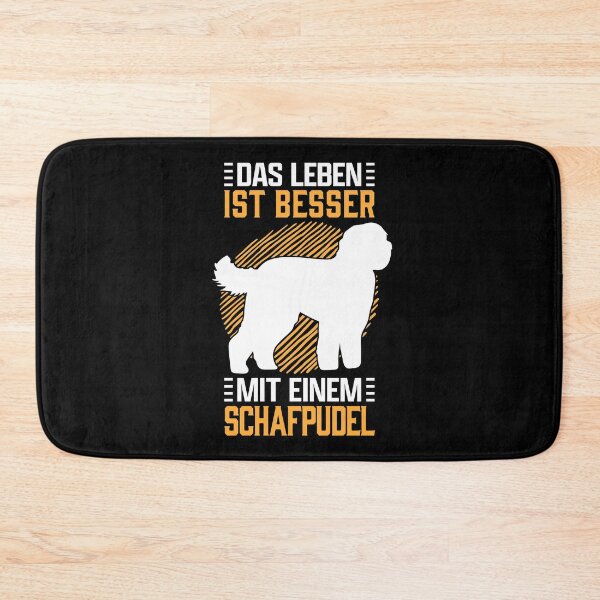 Item preview, Life with sheep poodle herding dog Hütepudel saying designed and sold by madgrfx.