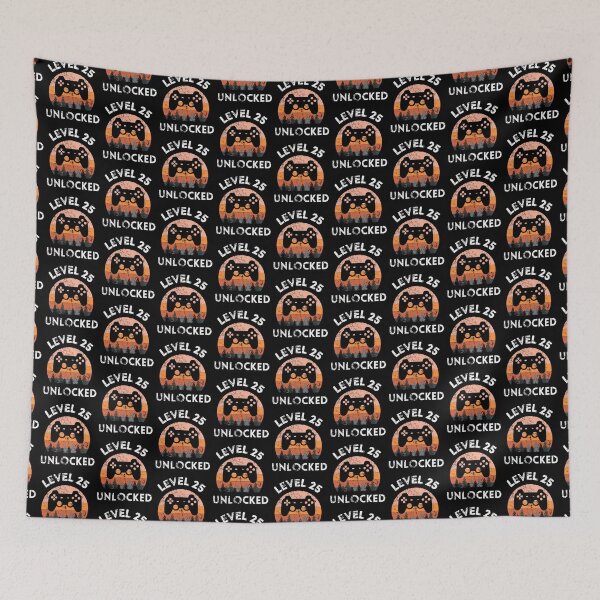 Item preview, Level 25 Unlocked Retro Sunset 25th Birthday Entering Adulthood designed and sold by MagicArtworks.