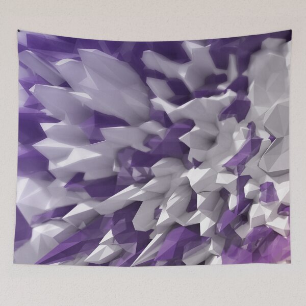 Item preview, Violet & White Crystal Shards Digital Art designed and sold by NexusArts.