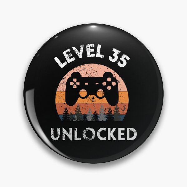 Item preview, Level 35 Unlocked Retro Sunset 35th Birthday  designed and sold by MagicArtworks.
