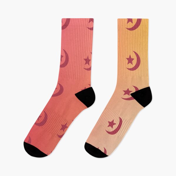 Item preview, Dark Red/Maroon Crescent Moon/Star Pattern Red/Orange Gradient Sky designed and sold by ShaunSandhu.