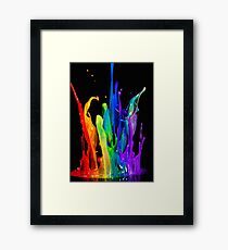 SPULENDE FARBE Gerahmtes Wandbild