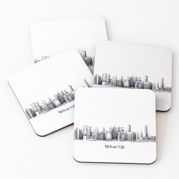 Item preview, texture of buildings in series with text Urban Life designed and sold by VIVEK KUMAR RAI.