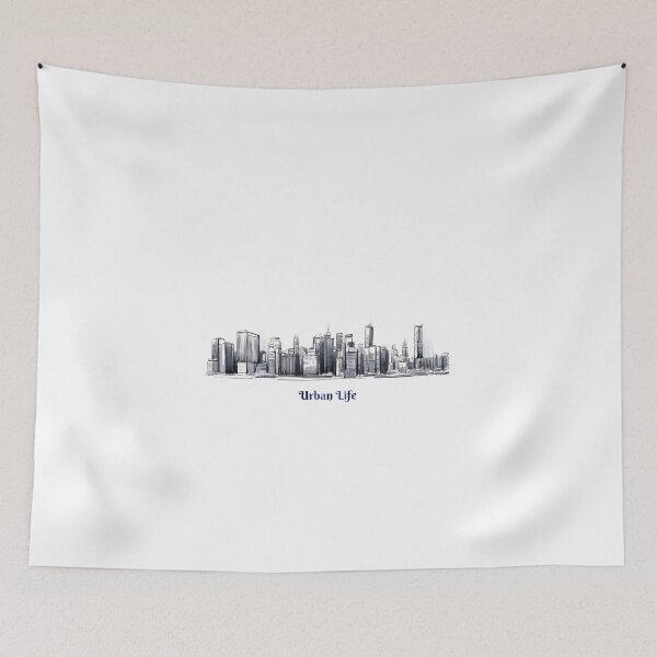 Item preview, texture of buildings in series with text Urban Life designed and sold by VIVEK KUMAR RAI.