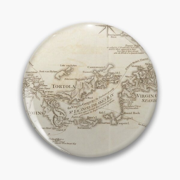 Item preview, Old Virgin Islands Map (1775) St Thomas, St Croix, St John, Tortolla, Virgin Gorda Vintage Atlas designed and sold by BravuraMedia.