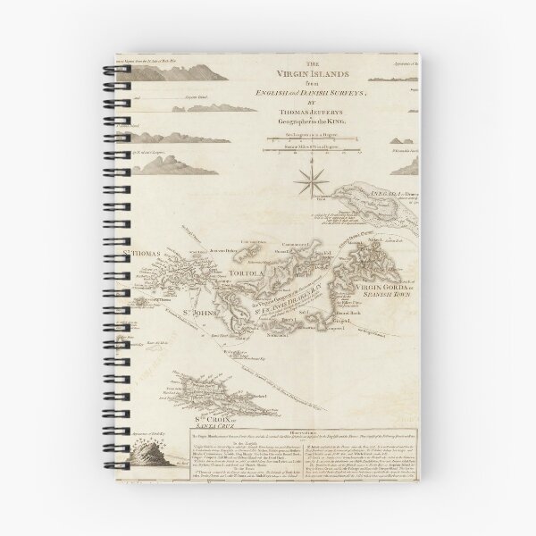 Artikelvorschau, Karte der alten Jungferninseln (1775) St. Thomas, St. Croix, St. John, Tortolla, Virgin Gorda Vintage Atlas entworfen und verkauft von BravuraMedia.