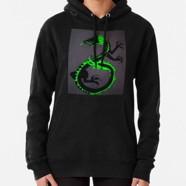 Neon green dragon hoodie sale