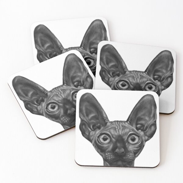 Item preview, Sphynx Cat on a white background  designed and sold by KaczkaPrints.