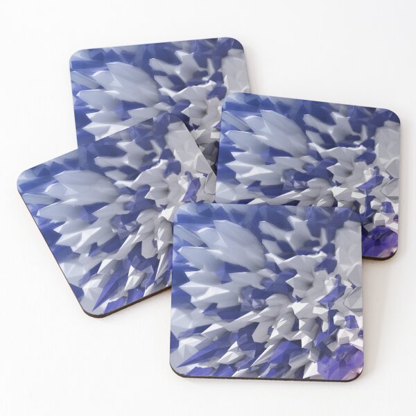 Item preview, Sapphire & White Crystal Shards Digital Art designed and sold by NexusArts.