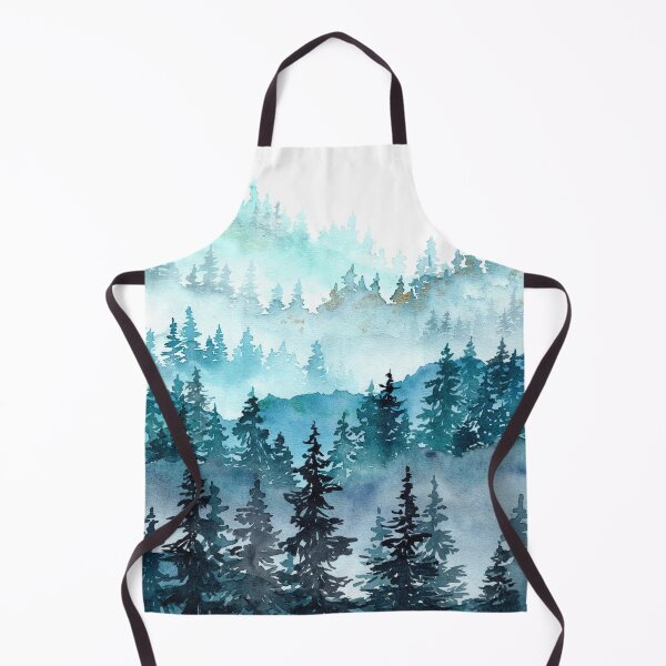 Item preview, Teal misty forest at mountains designed and sold by myrll.