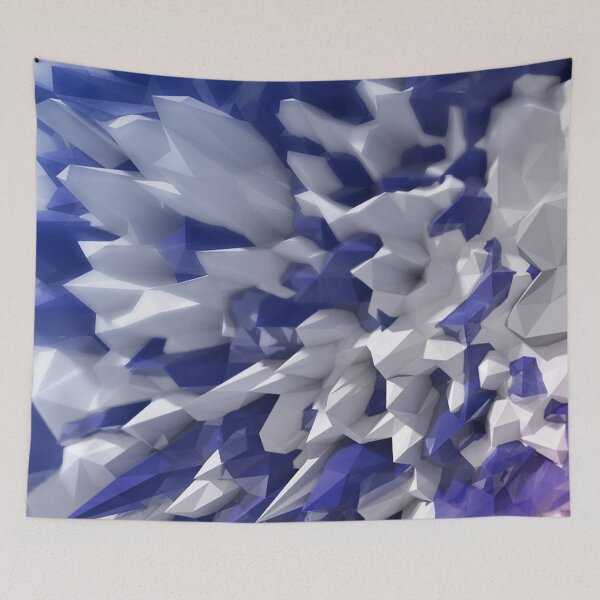Item preview, Sapphire & White Crystal Shards Digital Art designed and sold by NexusArts.