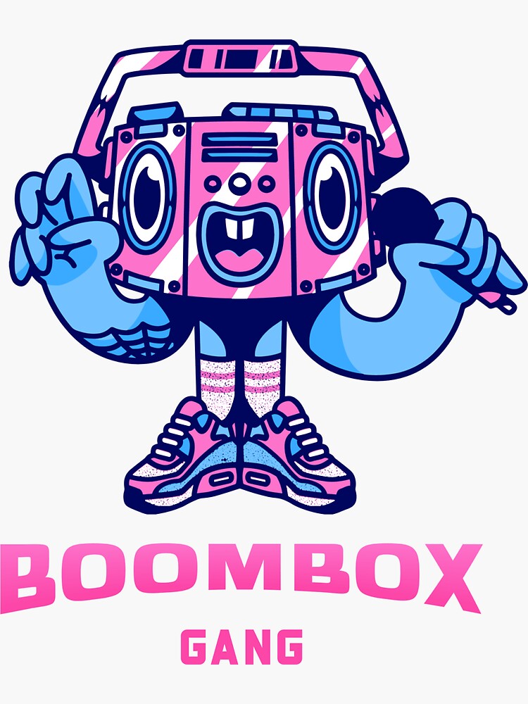 "Boombox Gang Street Codes Streetwear Street Codes" Sticker for Sale by