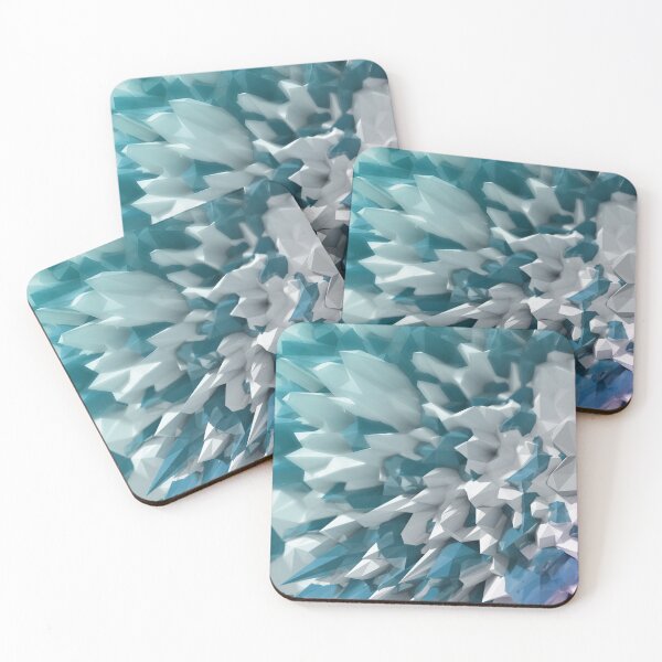 Item preview, Turquoise & White Crystal Shards Digital Art designed and sold by NexusArts.