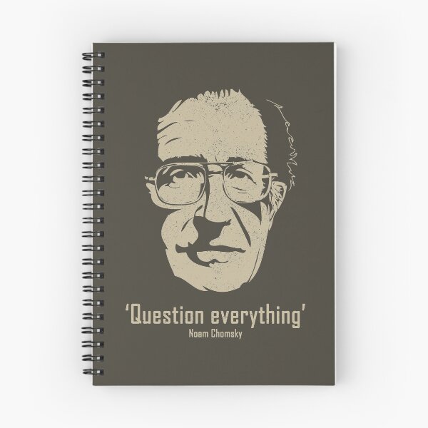 Item preview, Noam Chomsky Question Everything (Worn Design) designed and sold by politicalamity.