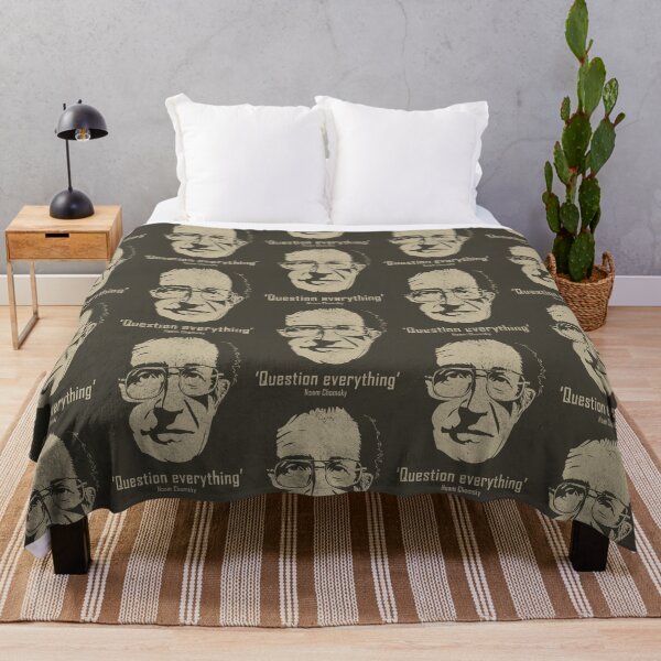 Item preview, Noam Chomsky Question Everything (Worn Design) designed and sold by politicalamity.