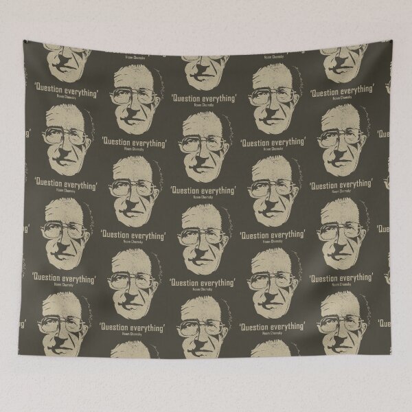 Item preview, Noam Chomsky Question Everything (Worn Design) designed and sold by politicalamity.