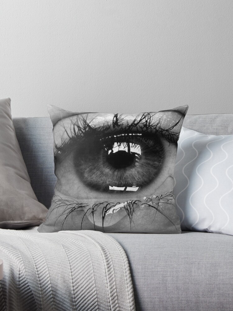 Eye throw pillow hotsell