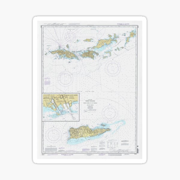 Vieques Island - high quality 1943 - Nautical Chart Print