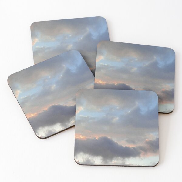 Item preview, Fluffy, Dreamy and Soft Blue and Orange Clouds Sky designed and sold by SarahJisri.