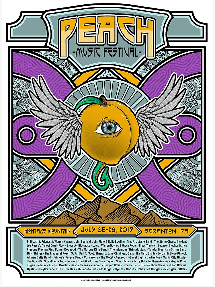 "Peach music festival front gate tickets" Poster for Sale by GloriaUlibarri Redbubble