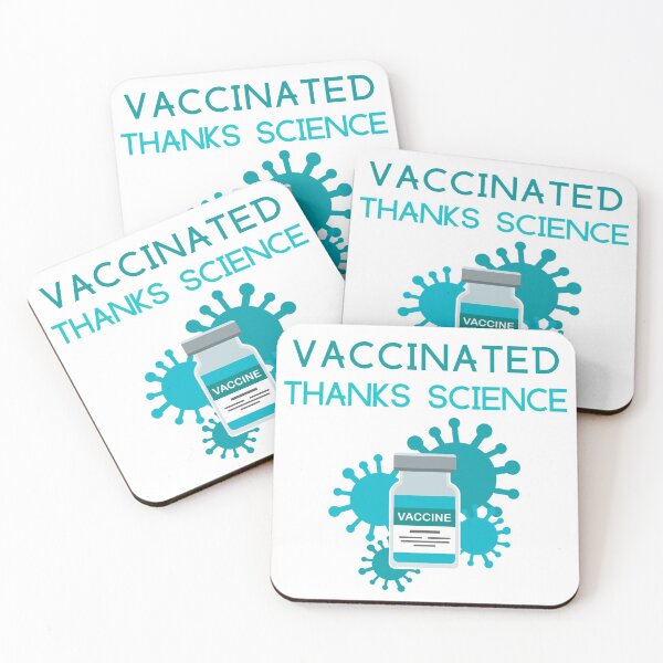 Item preview, VACCINATED THANKS SCIENCE designed and sold by SenGift.