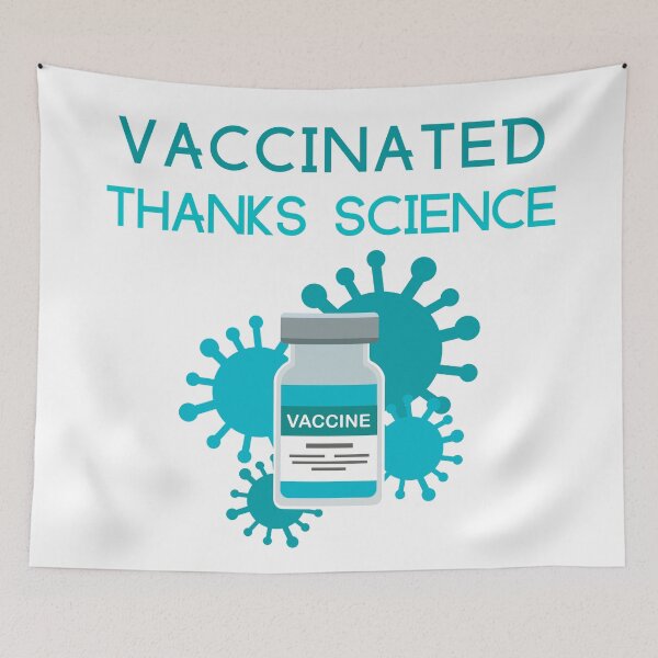 Item preview, VACCINATED THANKS SCIENCE designed and sold by SenGift.