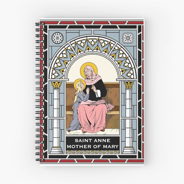 Item preview, ST ANNE under STAINED GLASS designed and sold by CatholicSaints.