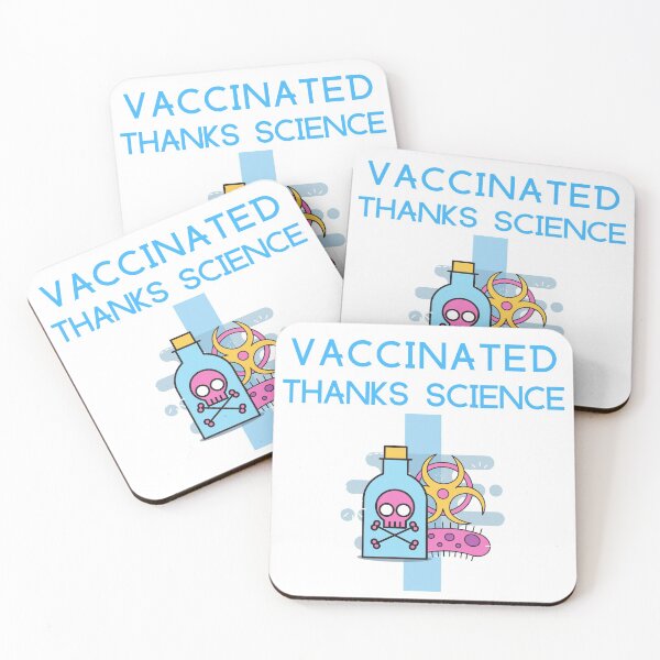 Item preview, VACCINATED THANKS SCIENCE designed and sold by SenGift.