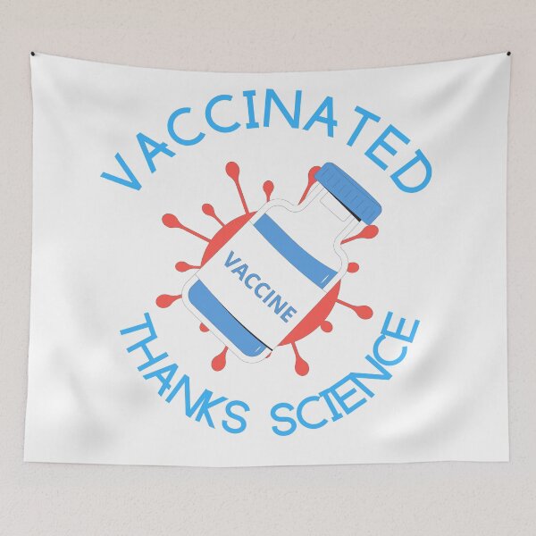 Item preview, VACCINATED THANKS SCIENCE designed and sold by SenGift.