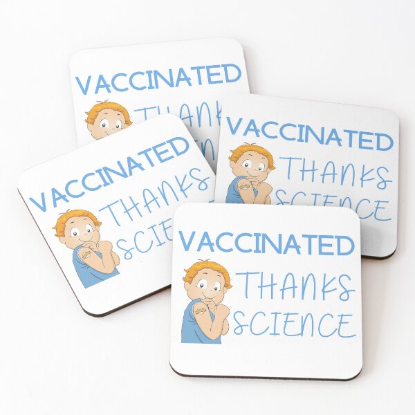 Item preview, VACCINATED THANKS SCIENCE designed and sold by SenGift.