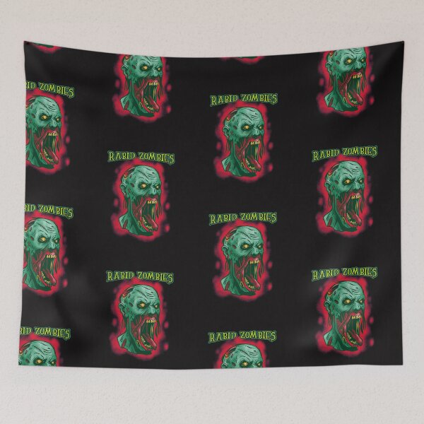 Item preview, Rabid Zombies Ghoul horror skull designed and sold by MerchByCraig.