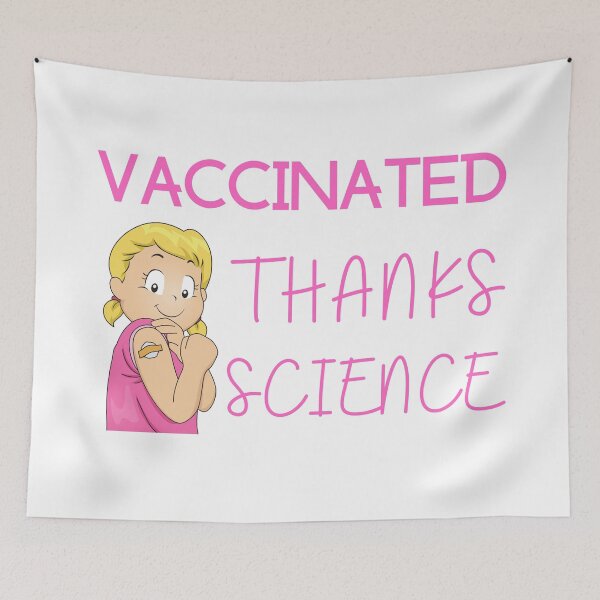 Item preview, VACCINATED THANKS SCIENCE designed and sold by SenGift.