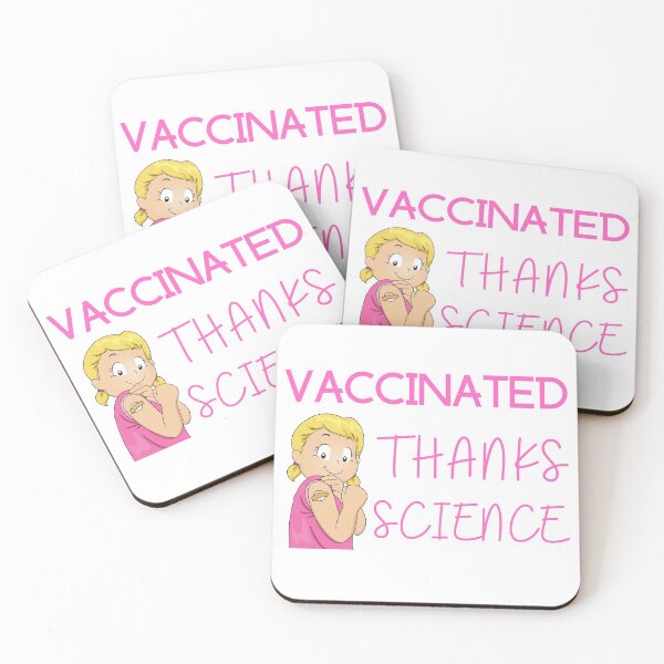Item preview, VACCINATED THANKS SCIENCE designed and sold by SenGift.