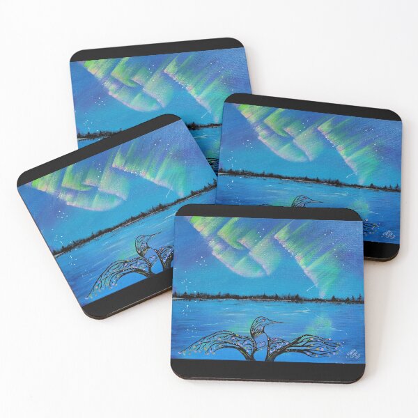 Item preview, Harmony Trees: Loon Branching into the Aurora designed and sold by Debbie Center.