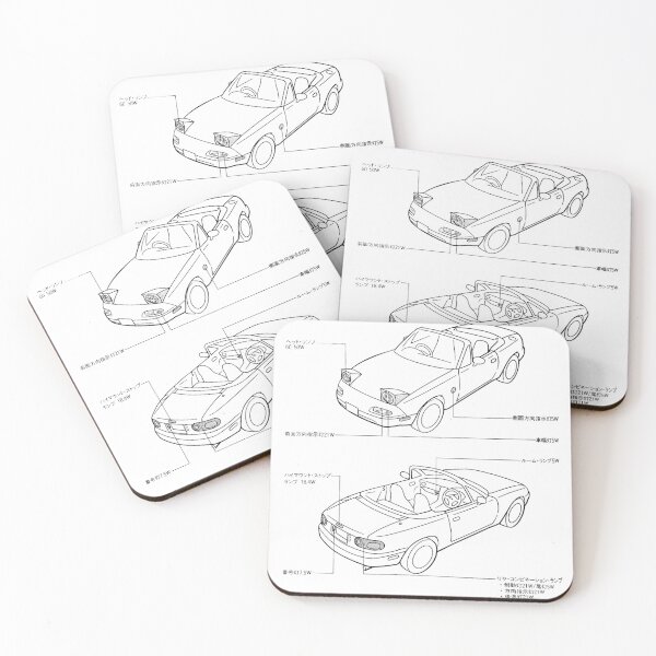 Item preview, MX5/Miata/Roadster Bulb Diagram designed and sold by voletype.