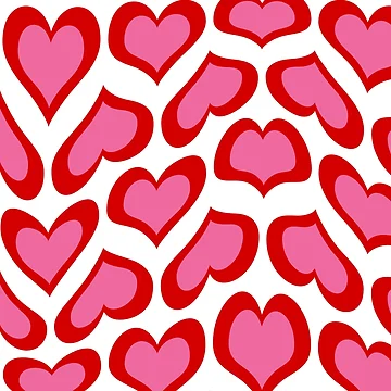 Artwork thumbnail, Distorted Heart Pattern by Jenae Osborne