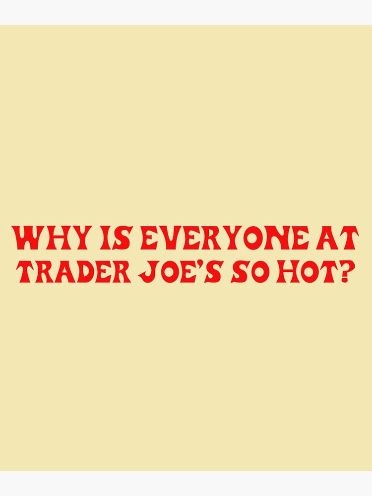 why-is-everyone-at-trader-joe-s-so-hot-poster-by-apparel-city