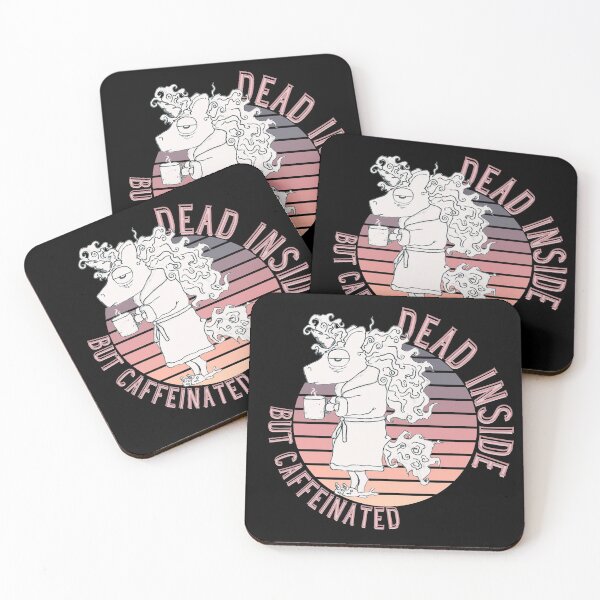 Item preview, Dead Inside But Caffeinated Unicorn Morning Coffee Zombie designed and sold by AwakenedSoul.