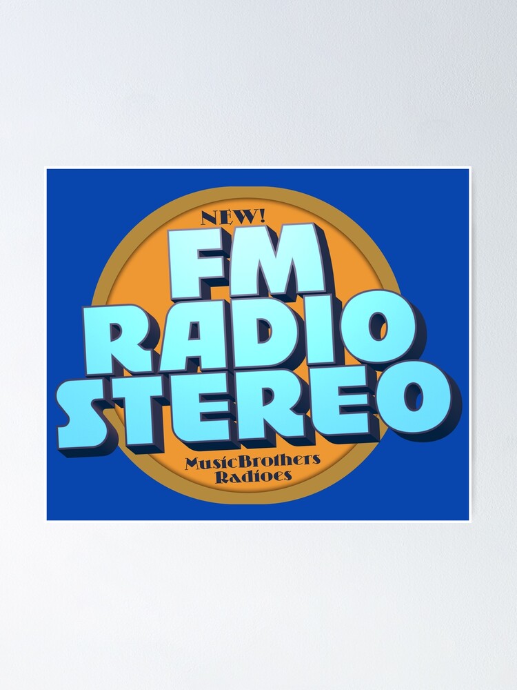 Retro Fm Stereo Radio Poster By Klementsen Redbubble