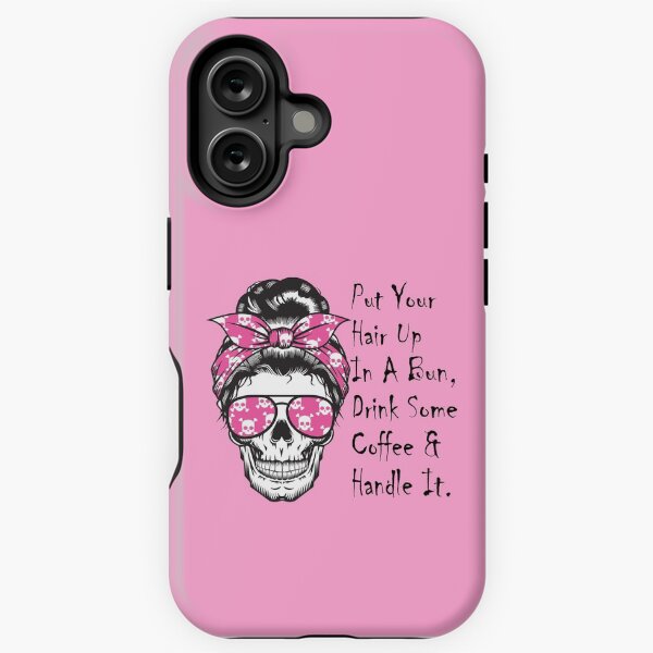 Vista previa del artículo con la obra «#MomLife, recoge tu cabello en un moño, bebe un poco de café y manéjalo.», diseñado y vendido por AwakenedSoul.